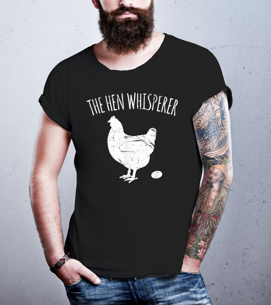 The Hen Whisperer Chicken Silhouette With Egg T-Shirt