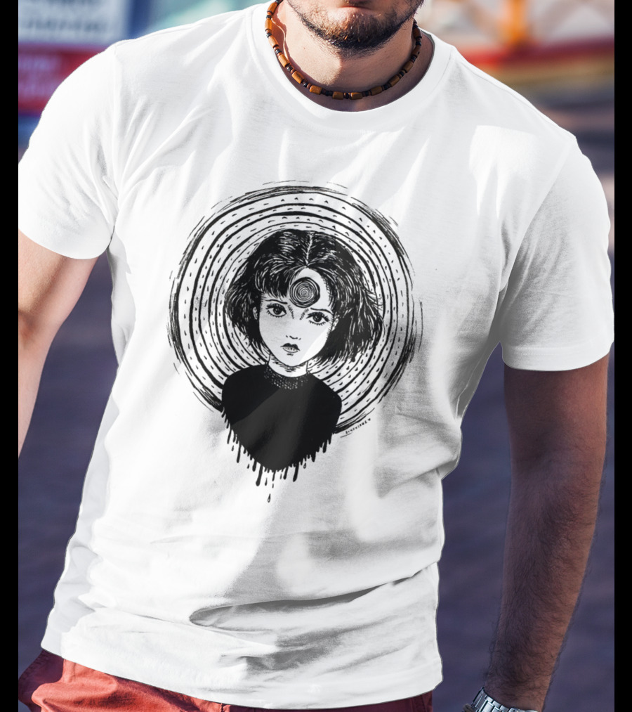 Uzumaki Junji Ito Horror Manga Spiral Hypnosis Anime T-Shirt