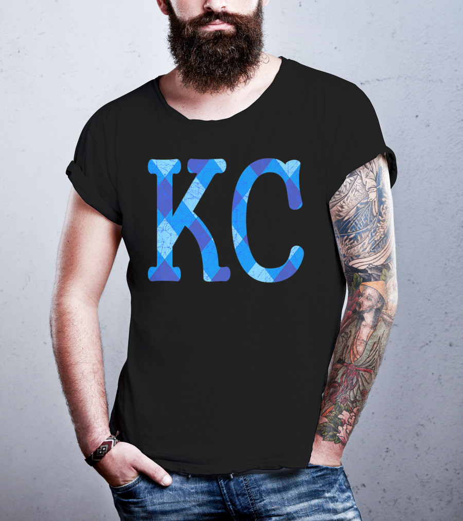 Vintage Royal Blue KC Kansas City Fan Gear T-Shirt