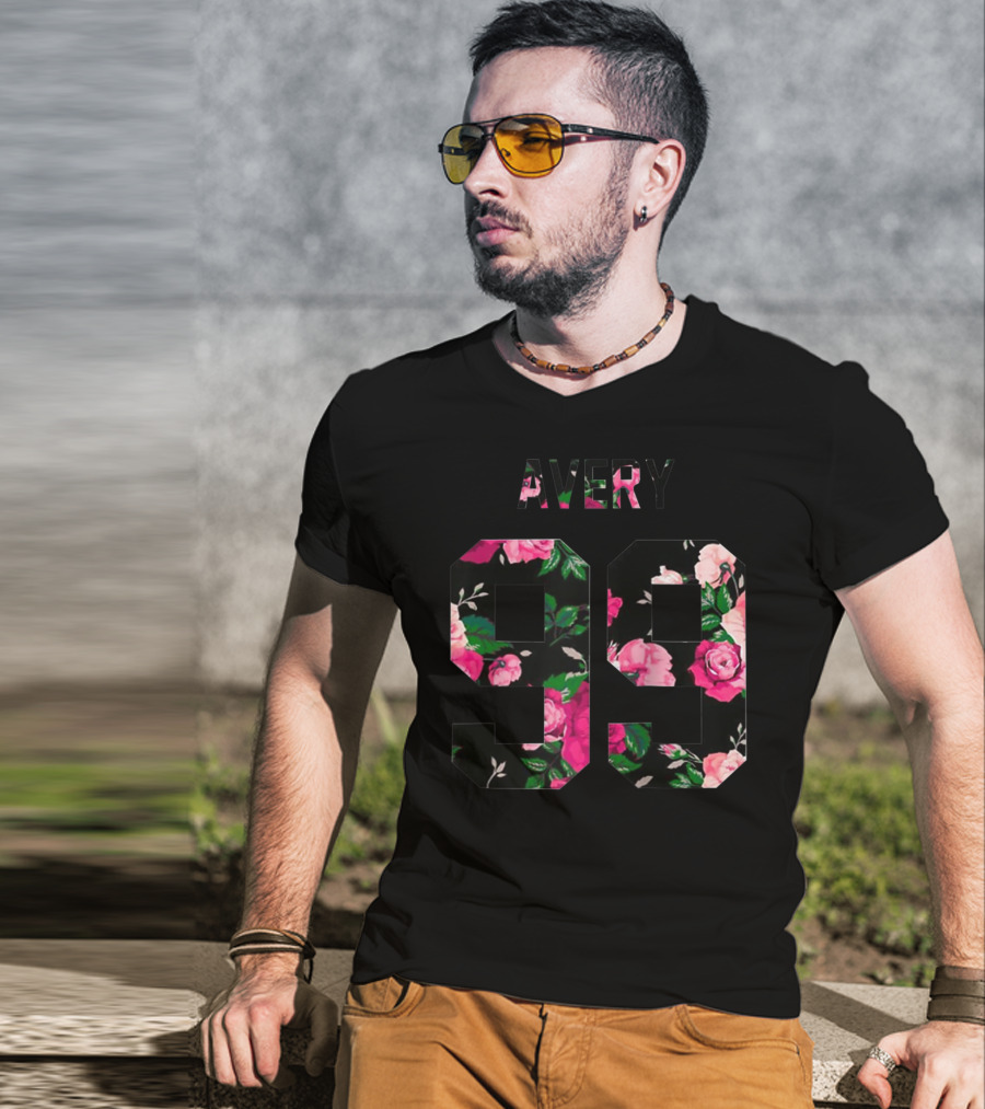 Avery 99 Floral Pattern Jack Avery Merchandise T-Shirt