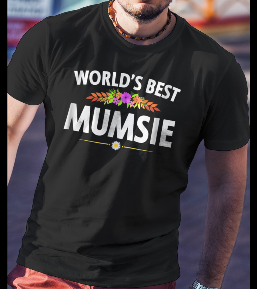 World's Best Mumsie Floral Accents T-Shirt