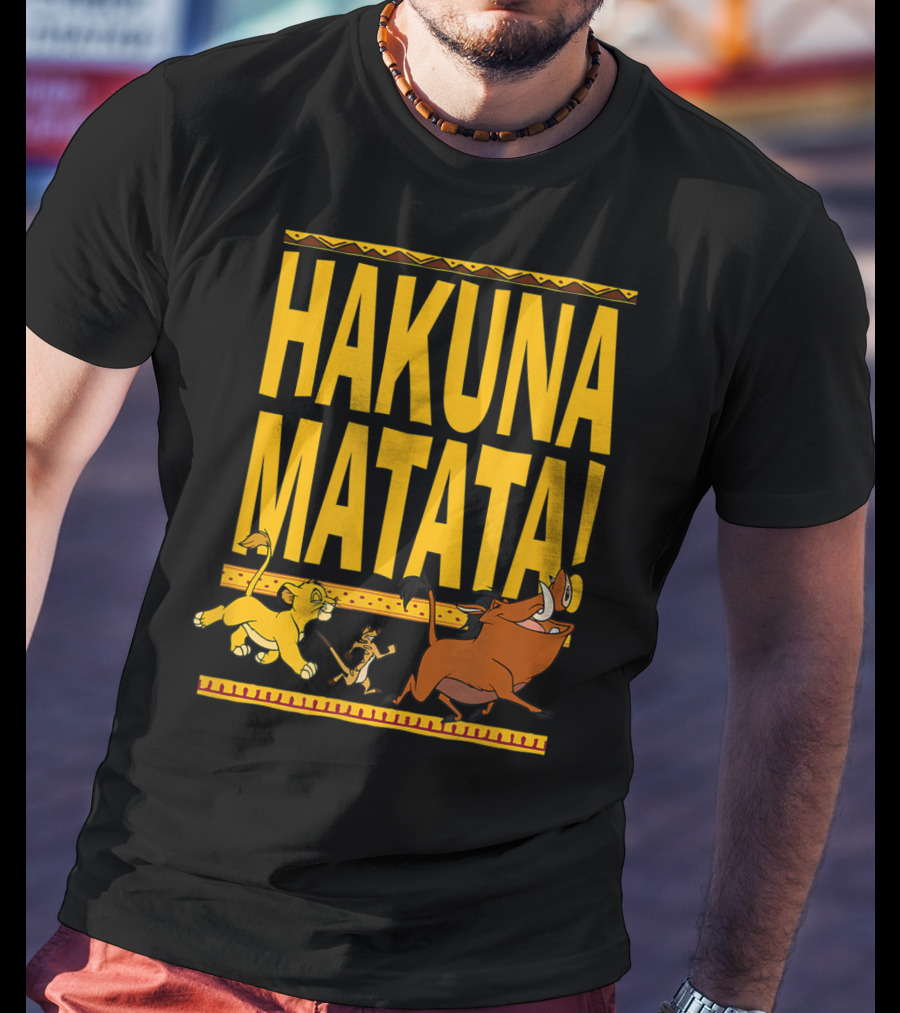 Hakuna Matata Lion King Simba Timon Pumbaa Disney Classic T-Shirt
