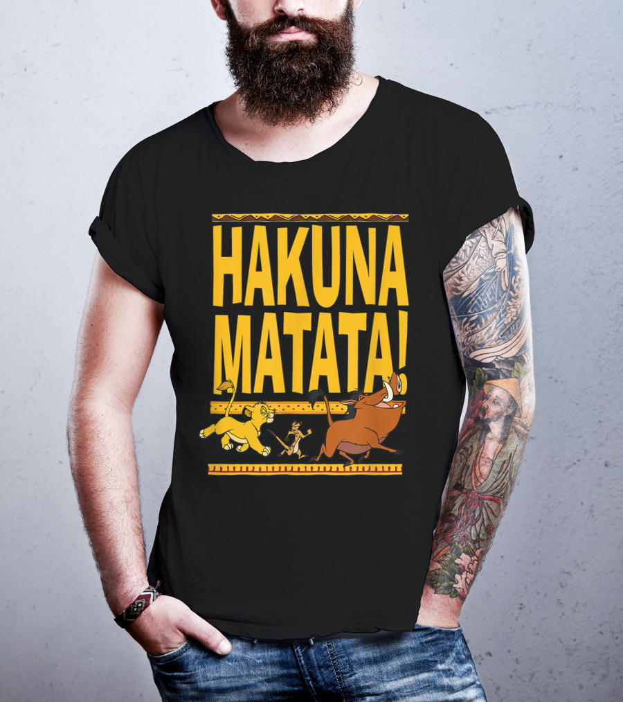 Hakuna Matata Lion King Simba Timon Pumbaa Disney Classic T-Shirt