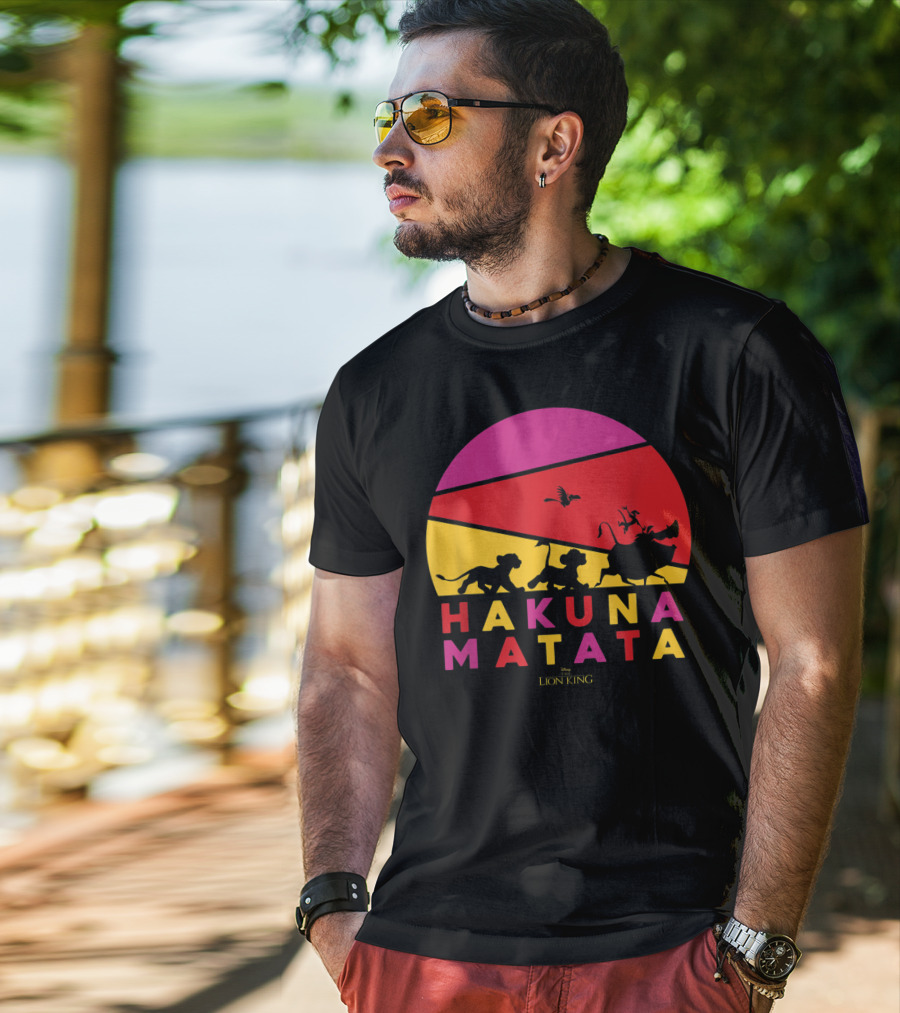 Hakuna Matata Disney Lion King Sunset T-Shirt