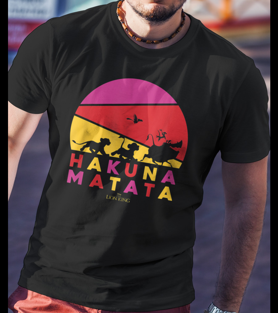 Hakuna Matata Disney Lion King Sunset T-Shirt