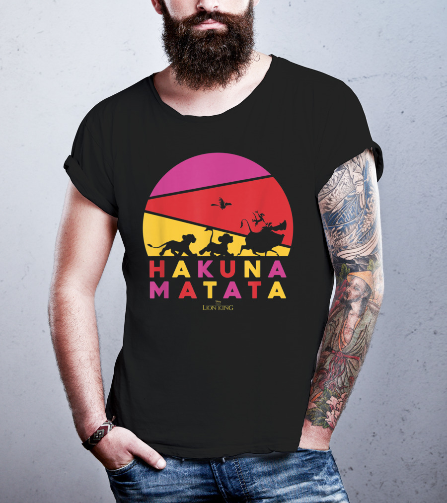 Hakuna Matata Disney Lion King Sunset T-Shirt