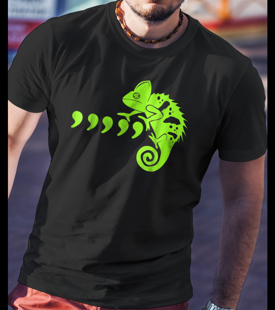 Comma Chameleon Love Country Music T-Shirt