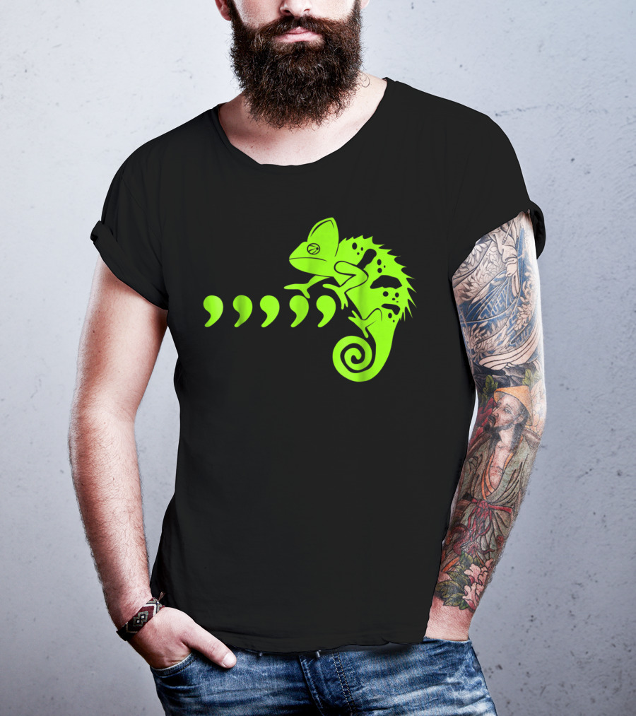 Comma Chameleon Love Country Music T-Shirt