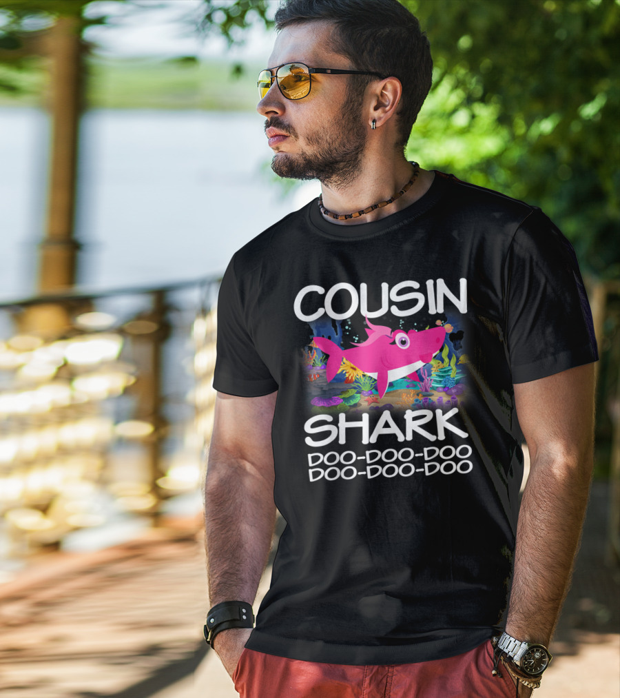 Cousin Shark Doo-Doo-Doo Matching Family Shark Mothers T-Shirt
