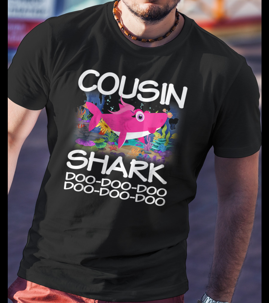 Cousin Shark Doo-Doo-Doo Matching Family Shark Mothers T-Shirt