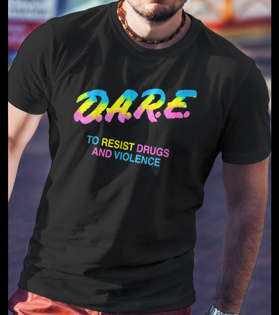 DARE To Resist Drugs And Violence 90s T-Shirt