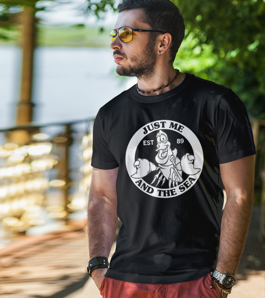 Just Me And The Sea Disney Little Mermaid Sebastian EST 89 T-Shirt