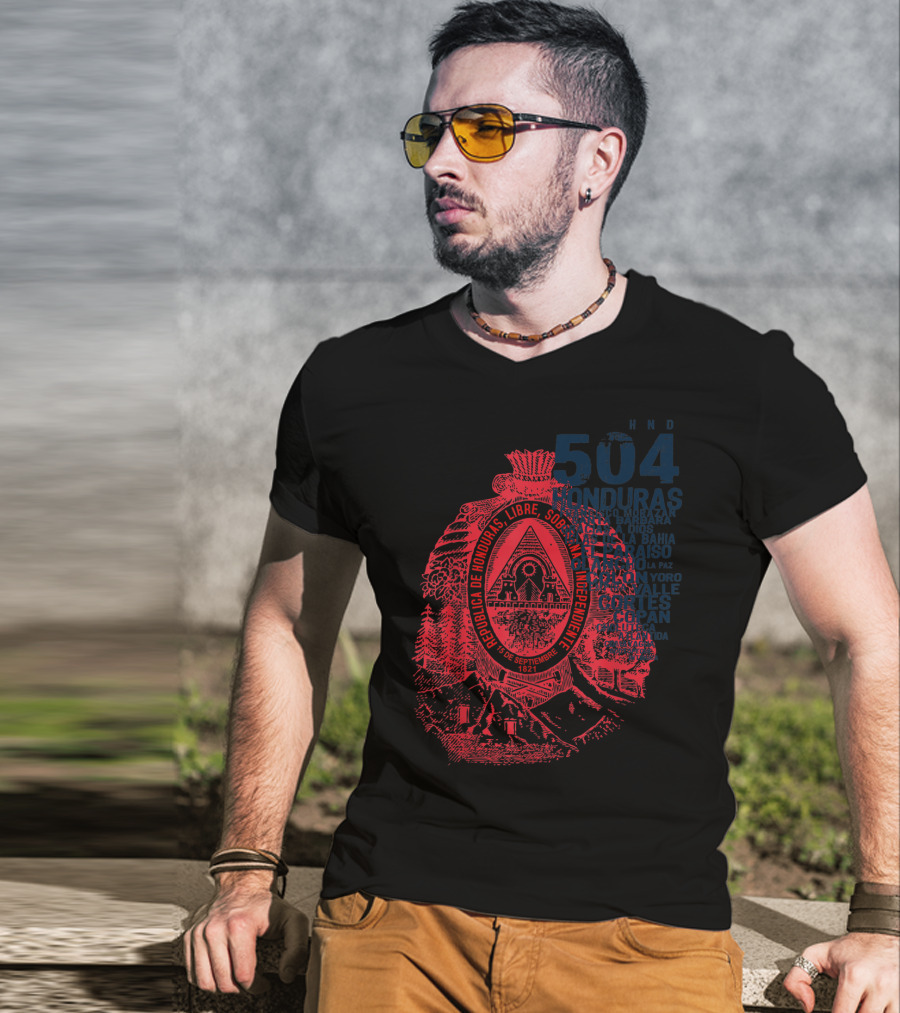 504 Honduras República Libre Soberana Independiente Copán Valle T-Shirt