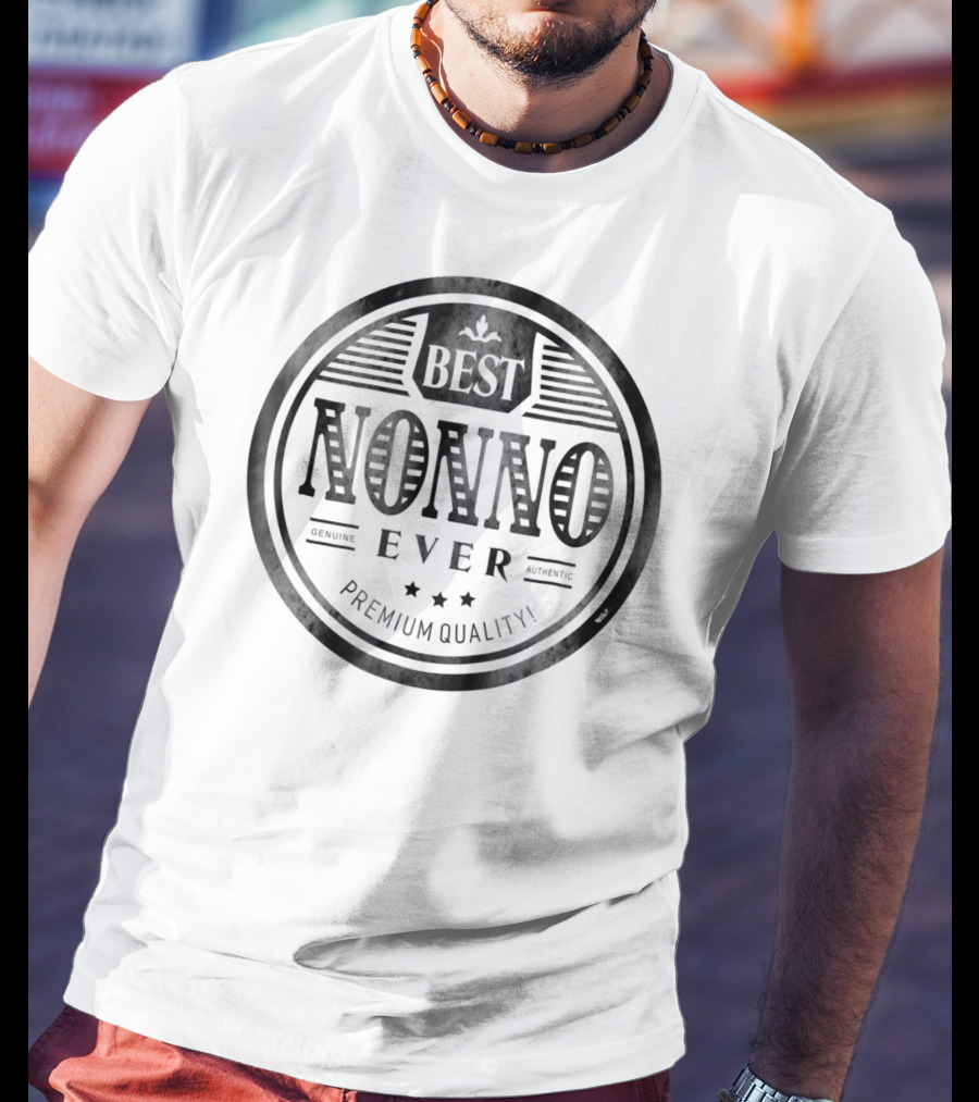 Family Father's Day Best Nonno Ever Grandfather Premium Quality T-Shirt