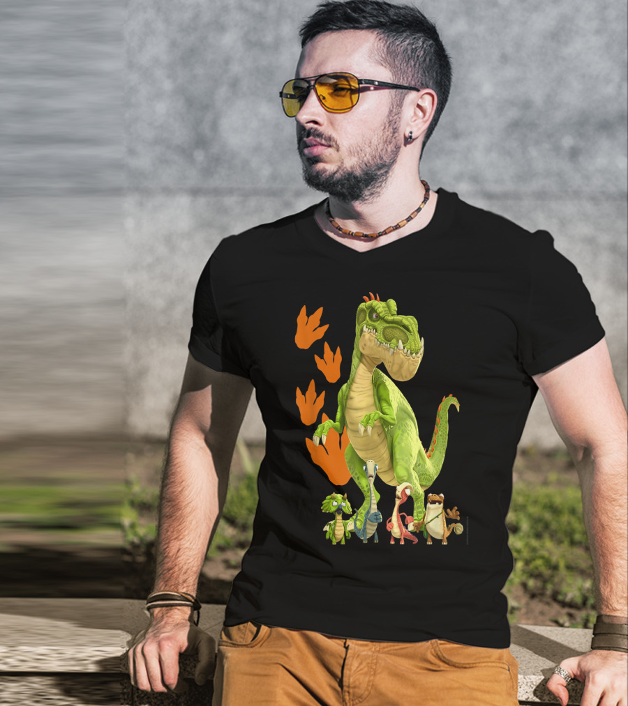 Gigantosaurus Giganto And Dino Footprints 4 Kid Dinos T-Shirt