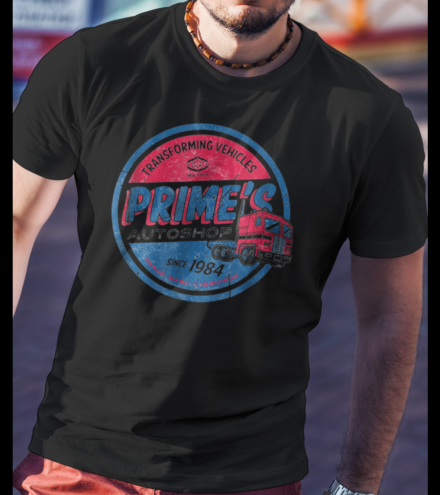 Transforming Vehicles Prime's Autoshop Since 1984 T-Shirt