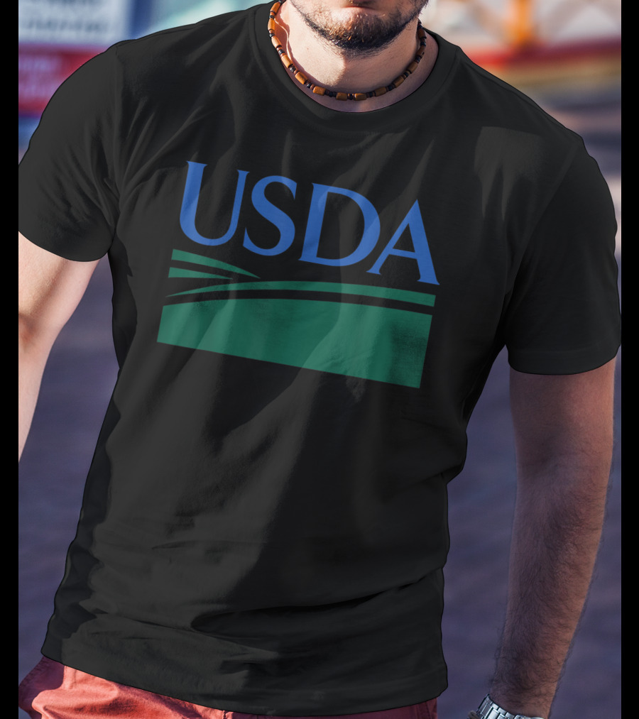 USDA Department Of Agriculture Green Field T-Shirt