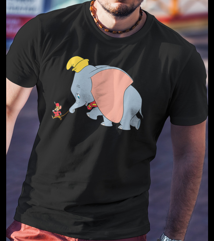 Disney Classic Dumbo Timothy Q Mouse Vintage Style Iconic Characters T-Shirt