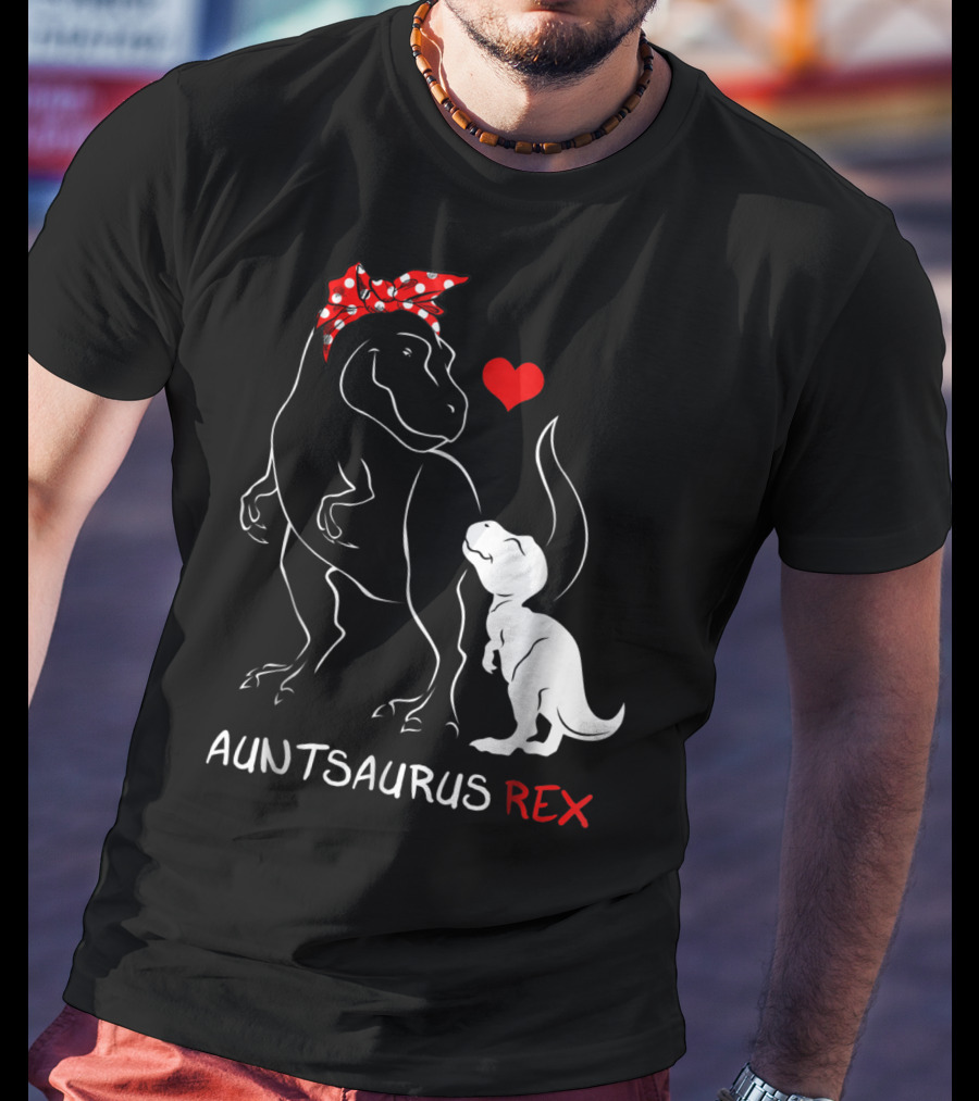 Auntsaurus Rex Dinosaur Family Love T-Shirt