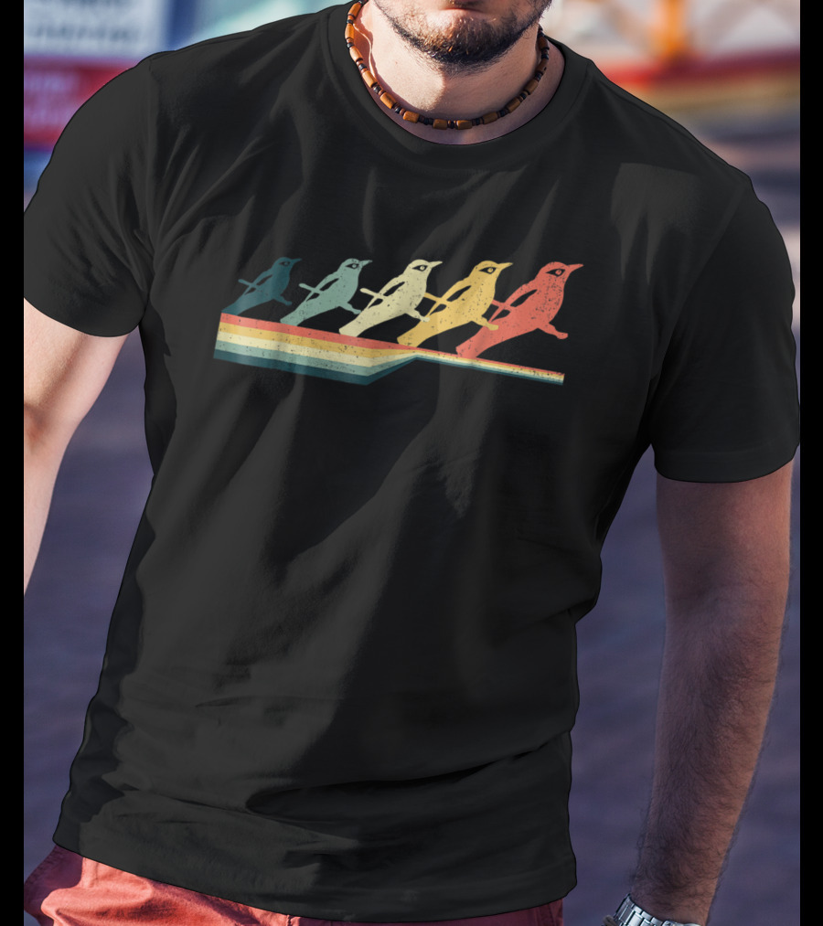 BALTIMORE ORIOLE Vintage Style Retro Bird T-Shirt