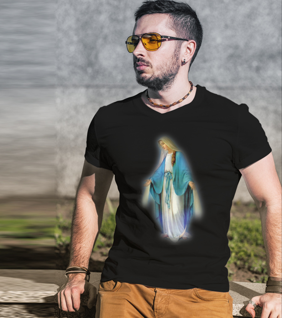 Catholic Blessed Mother Mary Iconic T-Shirt