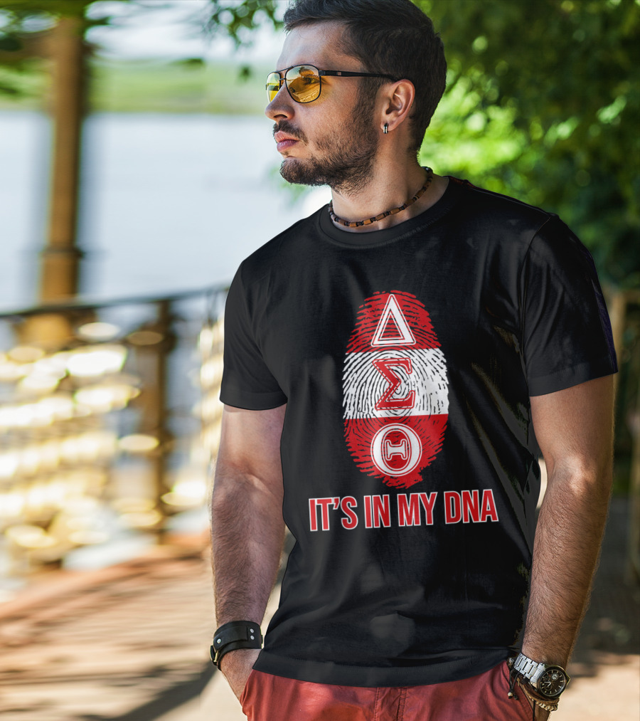 Delta Sigma Theta It's In My DNA Fingerprint T-Shirt