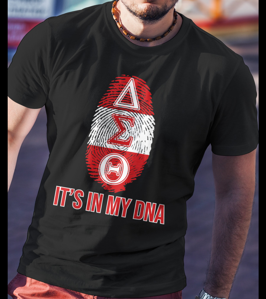Delta Sigma Theta It's In My DNA Fingerprint T-Shirt