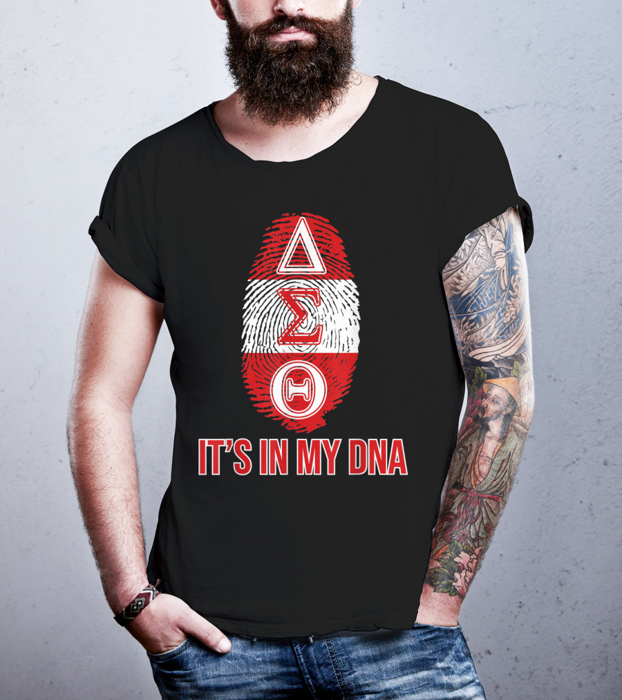 Delta Sigma Theta It's In My DNA Fingerprint T-Shirt