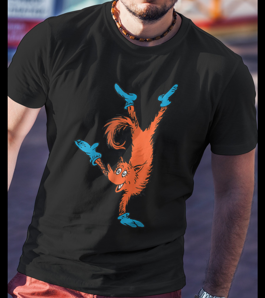 Dr Seuss Fox In Socks Performing Handstand T-Shirt