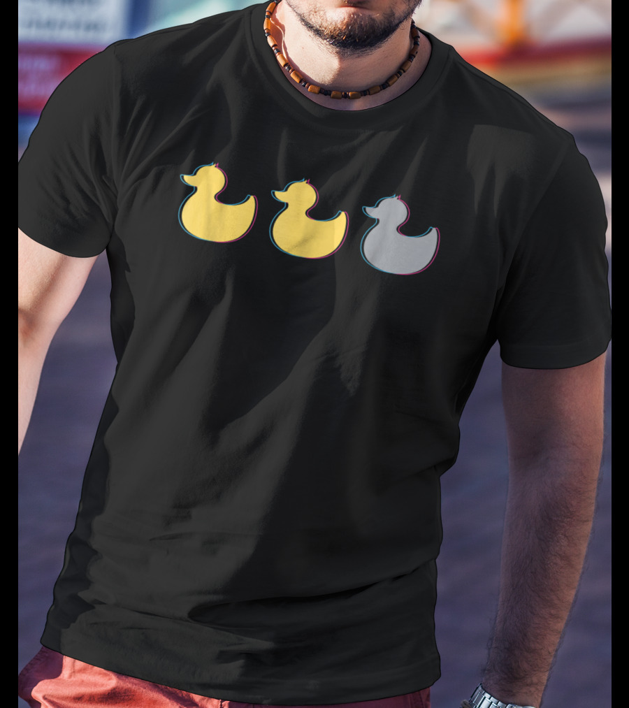 Rubber Duck Trio Yellow Gray Minnesota T-Shirt