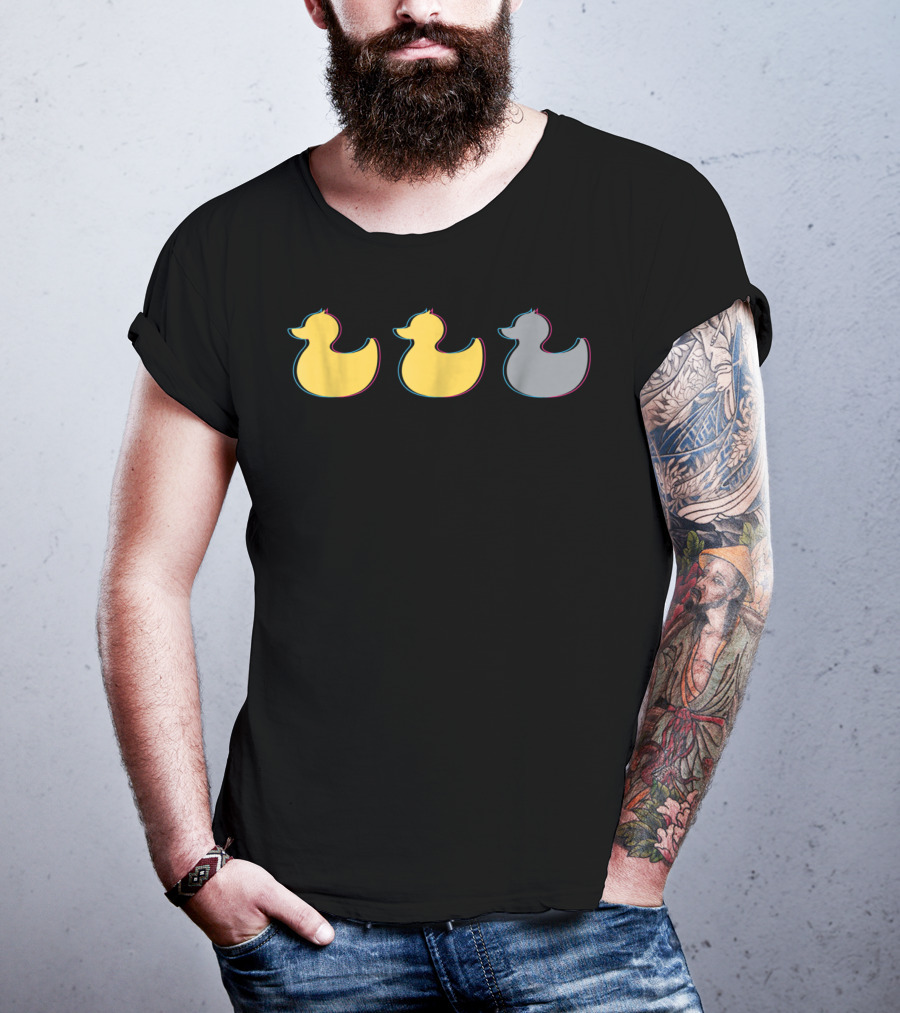 Rubber Duck Trio Yellow Gray Minnesota T-Shirt