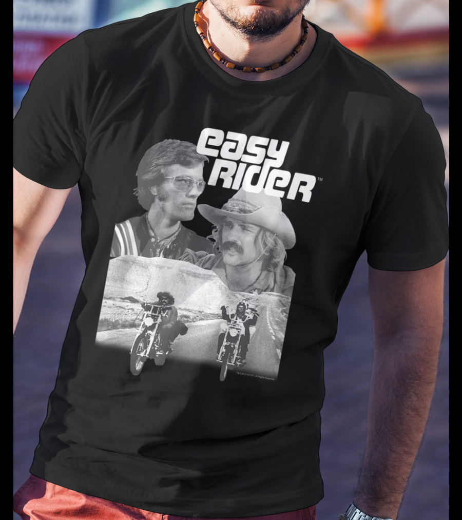 Easy Rider Fonda Hopper Motorcycles Road Adventure T-Shirt