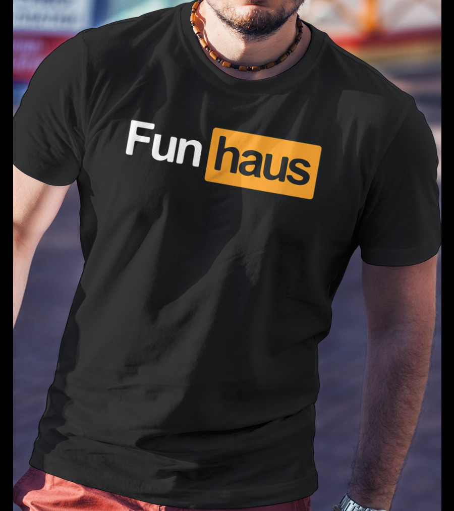 Funhaus Black And Orange T-Shirt