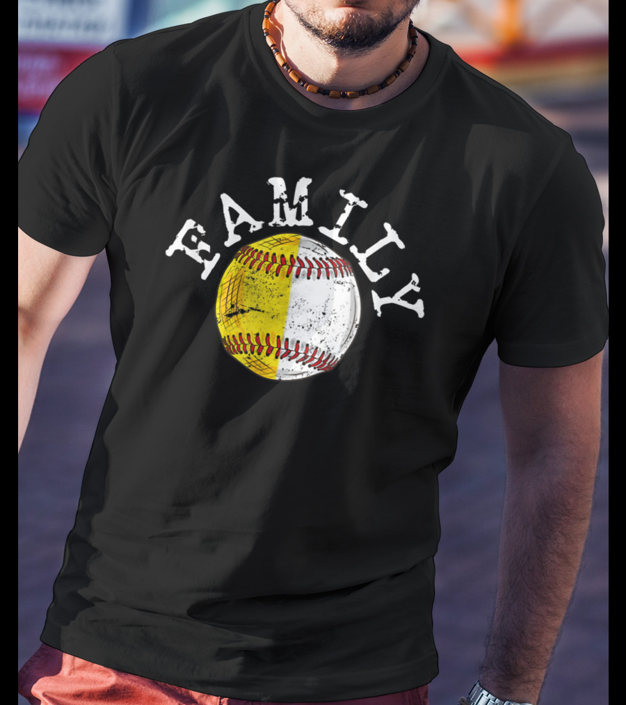 Family Funny Baseball Softball T-Shirt