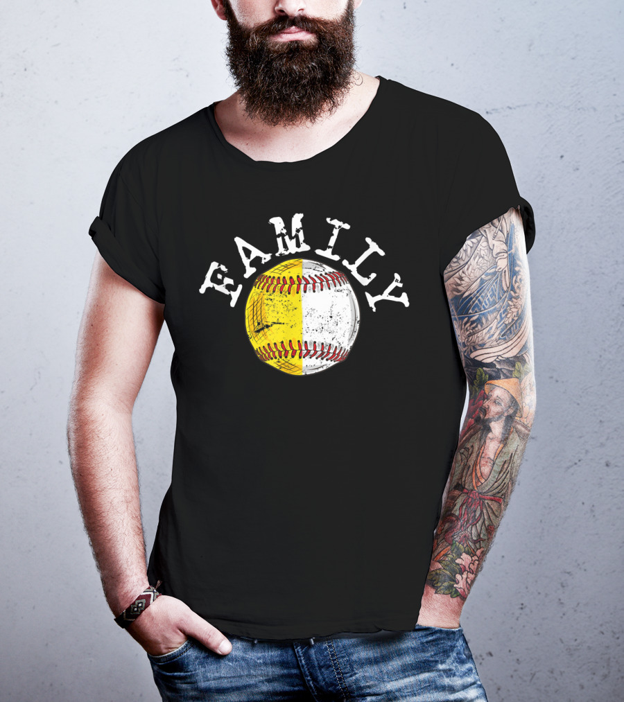 Family Funny Baseball Softball T-Shirt