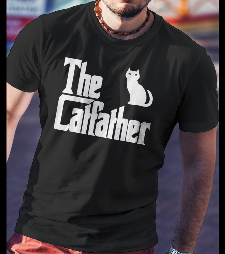 The Catfather Funny Cat Dad Pet Owner T-Shirt