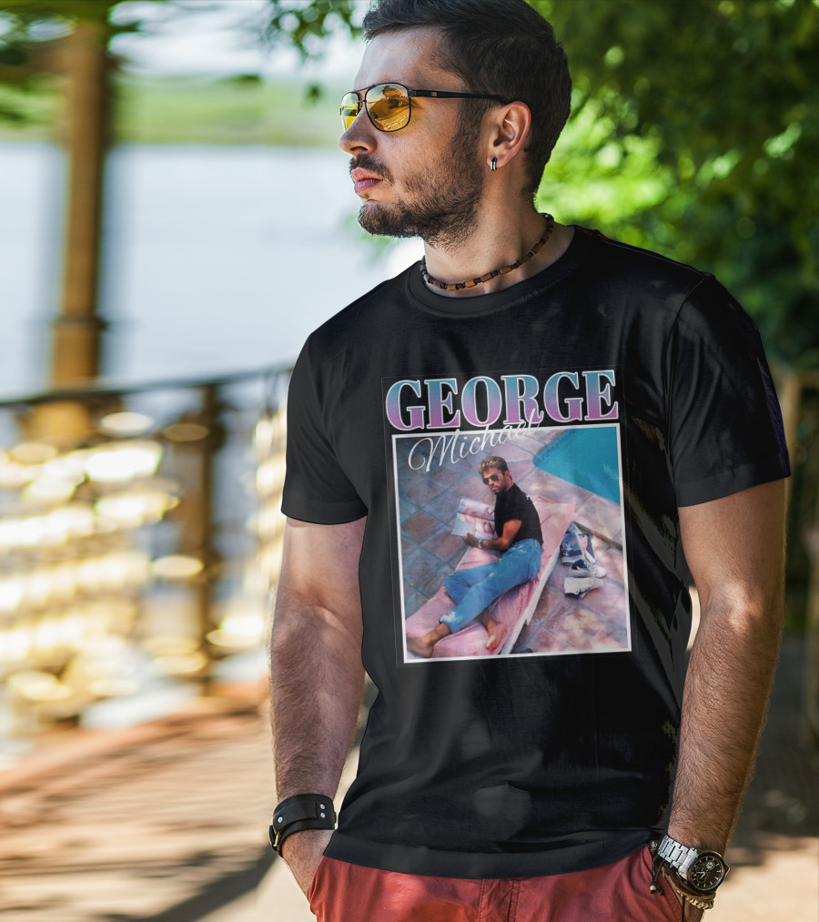 GEORGE Michael Poolside Style T-Shirt