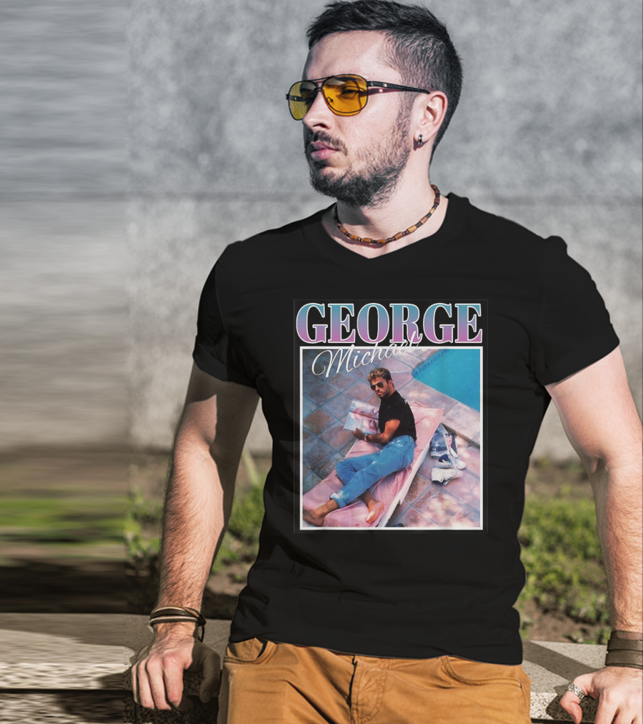GEORGE Michael Poolside Style T-Shirt