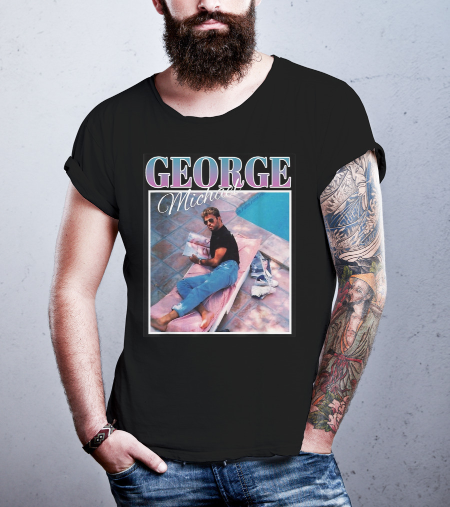 GEORGE Michael Poolside Style T-Shirt