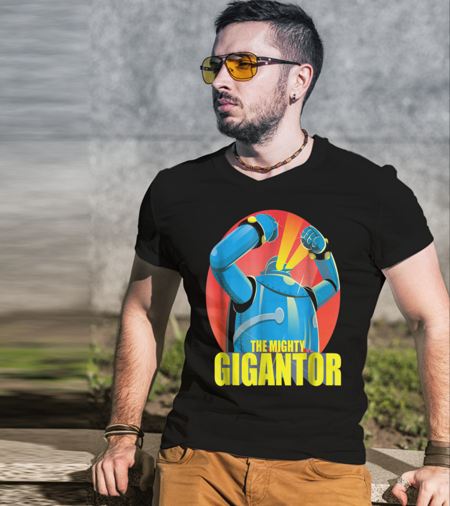 The Mighty Gigantor Robot Retro Sci-Fi Hero T-Shirt