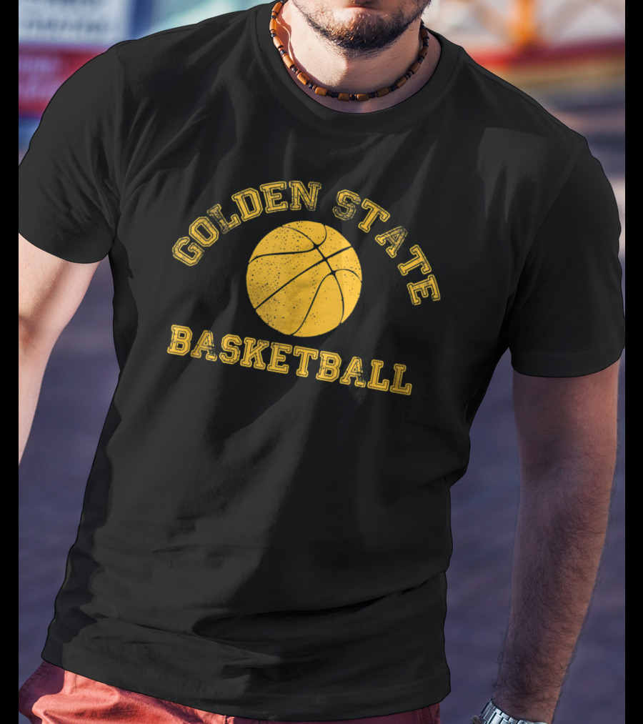 Golden State Basketball Distressed Pro Team Hoops T-Shirt