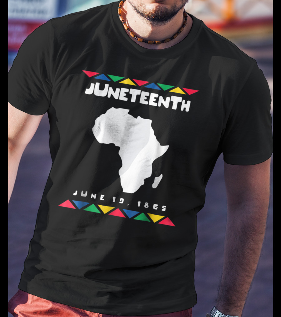 Juneteenth June 19 1865 Africa Map Emancipation Day T-Shirt