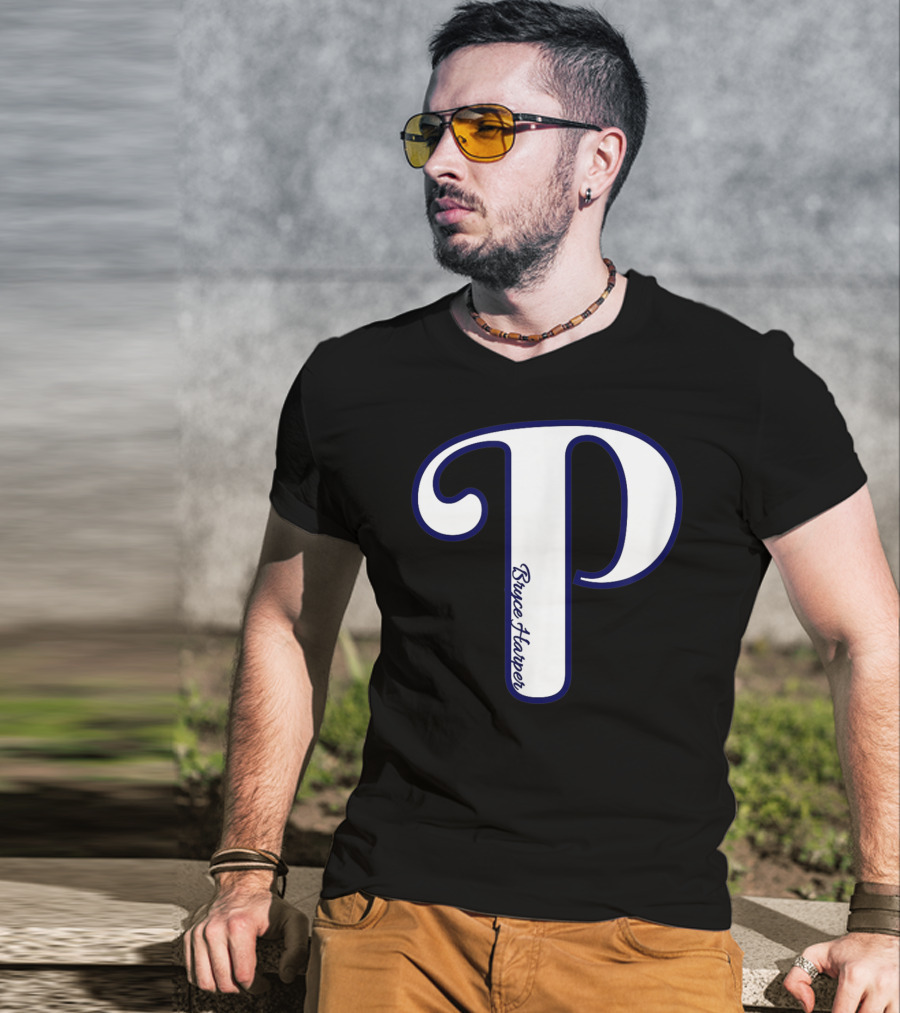 Bryce Harper Philadelphia Baseball Logo P T-Shirt