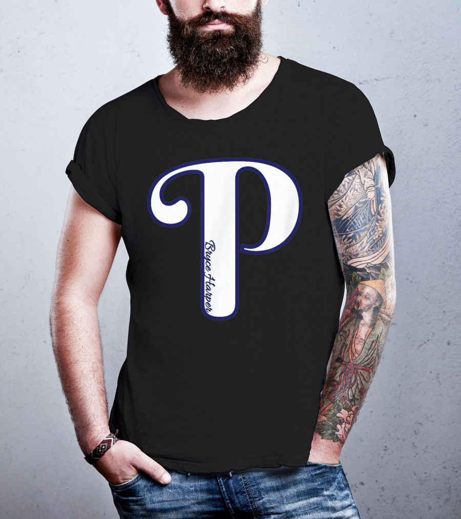 Bryce Harper Philadelphia Baseball Logo P T-Shirt