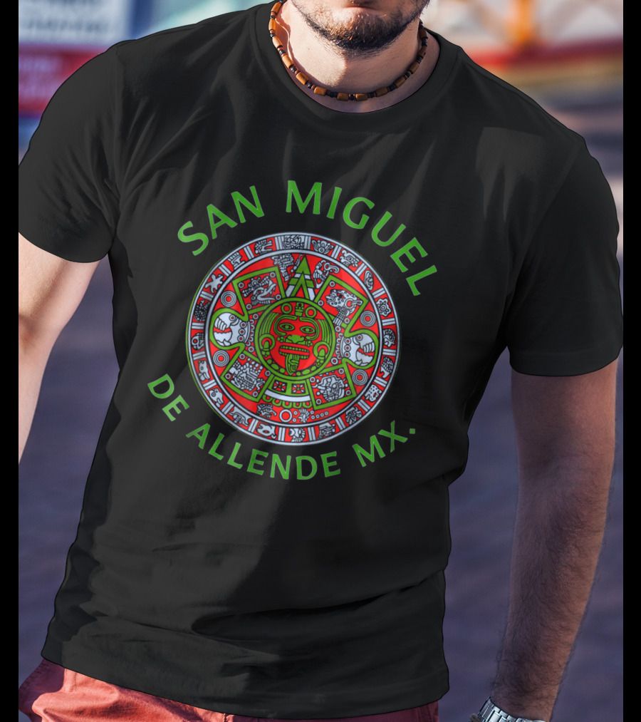 San Miguel De Allende MX Aztec Calendar T-Shirt