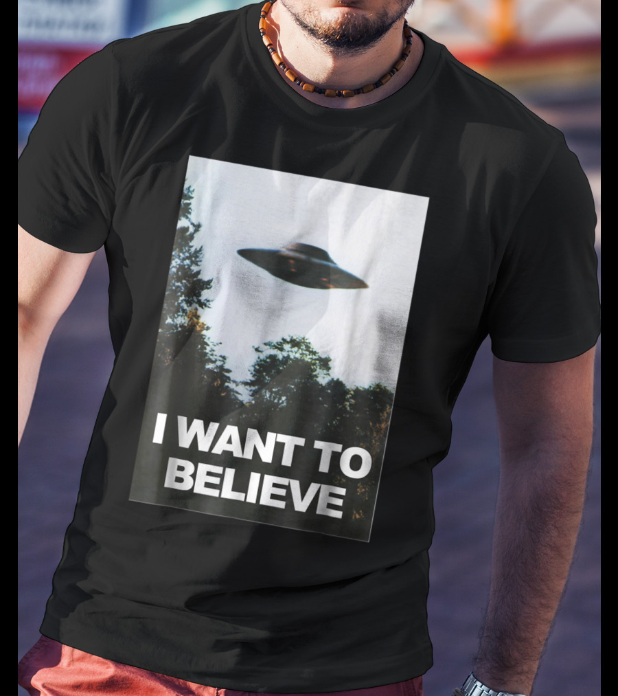 Alien UFO Hunter I Want To Believe T-Shirt