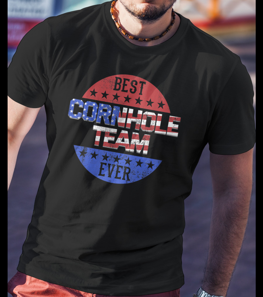 Best Cornhole Team Ever Bean Bag Toss Game T-Shirt
