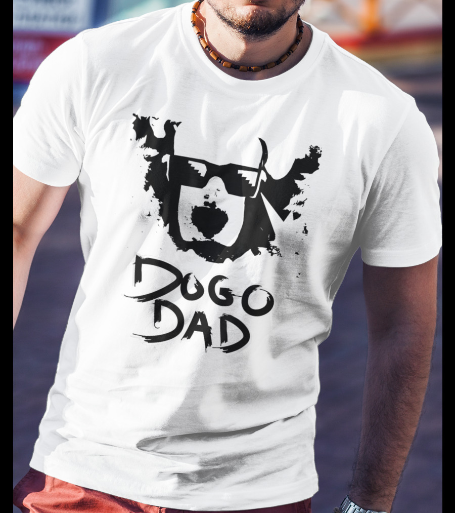 Dogo Dad Dogo Argentino Sunglasses T-Shirt