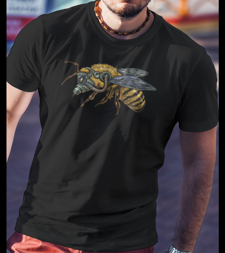 Endangered Bee Cyberpunk Emek Artman T-Shirt