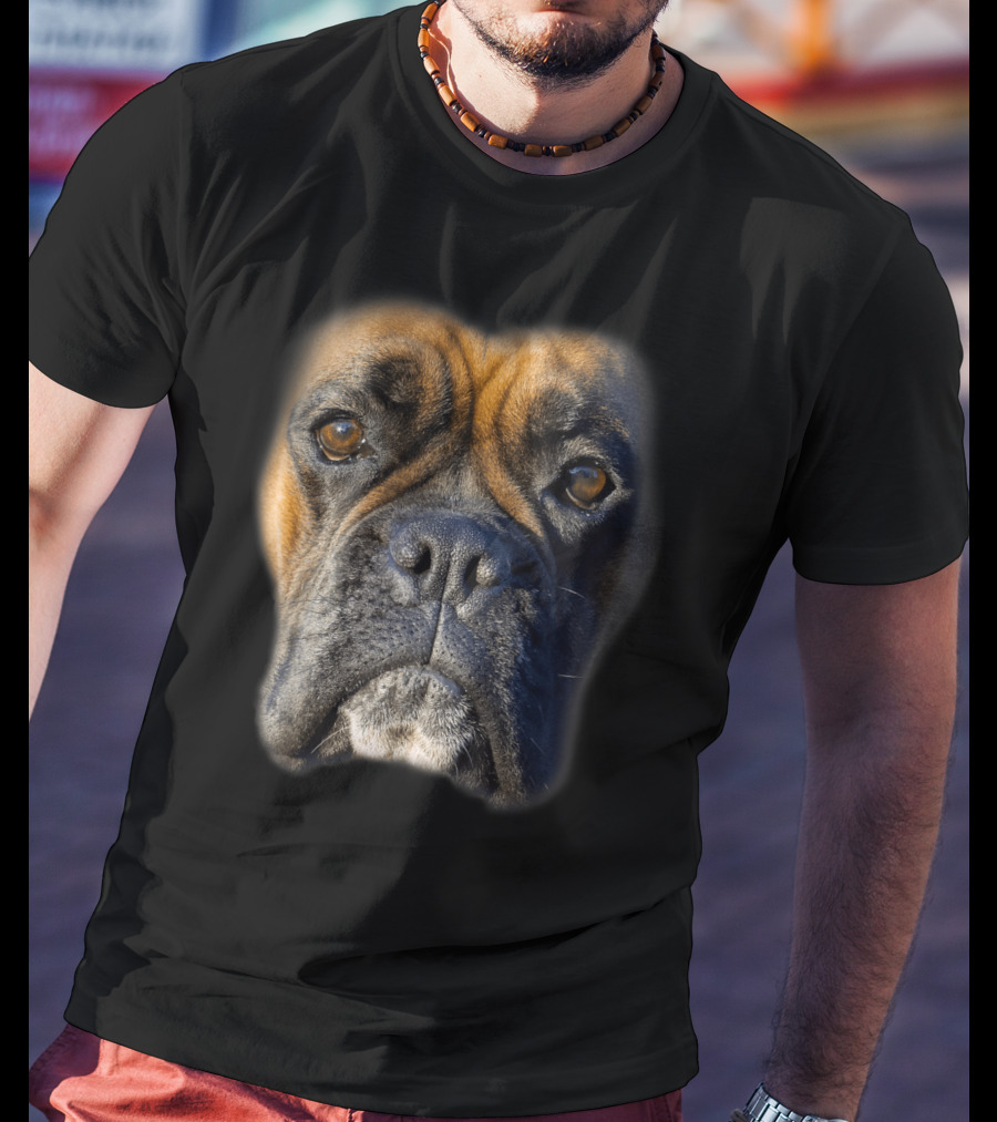 Animal Lover Boxer Face Funny Dog Lovers Tee For Pet Enthusiasts T-Shirt